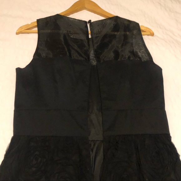 Black Floral Cocktail Dress - Picture 5 of 10